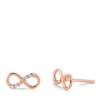 Clous d'oreilles Or rouge 18K Diamant 0.096 ct, 12 Pierres, w-si Infini-601544