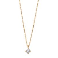 Collier Or jaune 18K Diamant 0.02 ct, w-si 40-42 cm Ø2.8 mm-601574