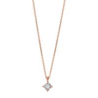 Collier Or rouge 18K Diamant 0.02 ct, w-si 40-42 cm Ø2.8 mm-601575
