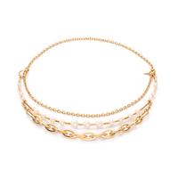 Collier Acier inoxydable jaune PVD 68 cm-601715