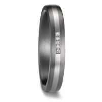 Alliance Tantale 999, Platine 950 Diamant 0.017 ct, 5 Pierres, w-si-601862