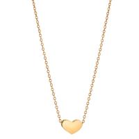 Collier Acier inoxydable jaune PVD Coeur 40-45 cm-601902