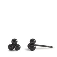 Clous d'oreilles Acier inoxydable noir PVD Ø5 mm-601923