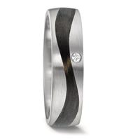 Alliance Acier inoxydable, Carbone Diamant 0.02 ct, w-si-601945