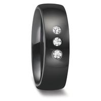 Alliance Zirconium Diamant 0.09 ct, 3 Pierres, w-si-601975