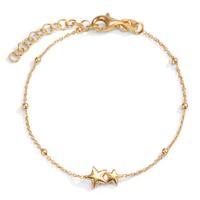 Bracelet Argent jaune Plaqué or Étoile 16-19 cm-602458