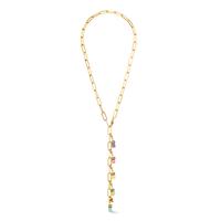 Collier Acier inoxydable jaune PVD 56 cm-602519
