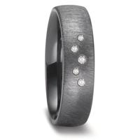 Alliance Zirconium Diamant 0.09 ct, 5 Pierres, w-si-602569