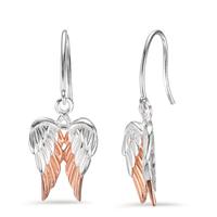 Pendant d'oreilles Argent rosé Bicolore Aile-602720