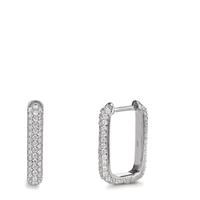 Créoles à charnières Argent Zircone Rhodié-602770