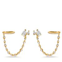 Boucles d'oreilles Argent jaune Plaqué or Ø10 mm-602842