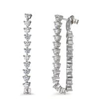 Pendant d'oreilles Argent Zircone 42 Pierres Rhodié-602843