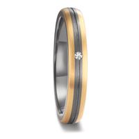 Alliance Tantale 999, Or jaune 18K Diamant 0.02 ct, w-si-603085