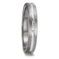 Alliance Tantale 999, Platine 950 Diamant 0.04 ct, 3 Pierres, w-si-603089