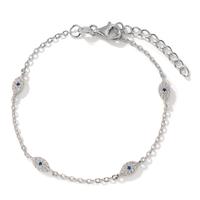 Bracelet Argent Zircone Plaqué or 16-19 cm-603227