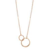 Collier Argent rosé Plaqué or 40-45 cm-603269