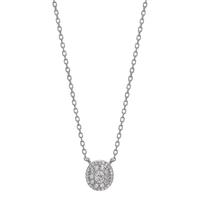 Collier Argent Zircone Rhodié 40-45 cm Ø9 mm-603303