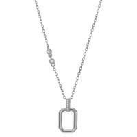 Collier Argent Zircone 8 Pierres Rhodié 40-45 cm-603315
