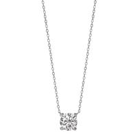 Collier Argent Zircone Rhodié 40-45 cm Ø10 mm-603318