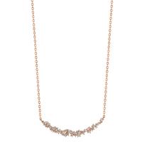 Collier Argent Zircone 35 Pierres rosé Plaqué or 40-45 cm-603351
