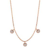 Collier Argent rosé Plaqué or 37-42 cm-603369