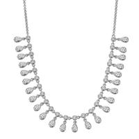 Collier Argent Zircone Rhodié 36-41 cm-603374