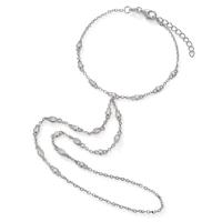 Bracelet Argent Zircone Rhodié 16-19 cm-603407