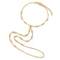 Bracelet Argent Zircone jaune Plaqué or 16-19 cm-603409