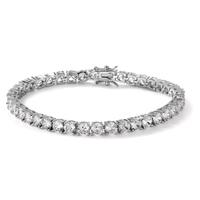 Bracelet Argent Zircone Rhodié 20 cm-603582
