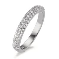 Bague Argent Zircone Rhodié-603720