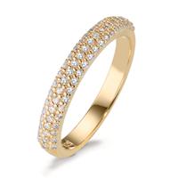Bague Argent Zircone jaune Plaqué or-603721