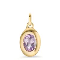 Pendentif Argent Améthyste jaune Plaqué or-603725