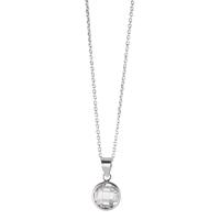 Chaînette avec pendentif Argent Zircone blanc 40-42 cm Ø8 mm-604148