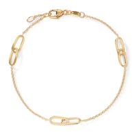 Bracelet Or jaune 18K 17-18 cm-604164