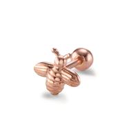 Piercing Argent rosé Plaqué or Abeille Ø6 mm-604167