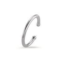 Ear cuff Argent Rhodié Ø12 mm-604187