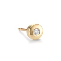 Clous d'oreille à l'unité Or jaune 18K Diamant 0.03 ct, w-si Ø4.5 mm-604237