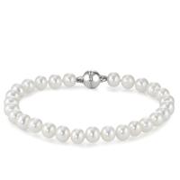 Bracelet Argent Rhodié perle d'eau douce 21 cm-604262
