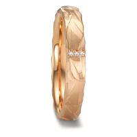 Alliance Or rose 18K Diamant 0.012 ct, 3 Pierres, w-si-604401