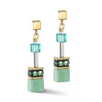 Pendant d'oreilles Acier inoxydable jaune PVD-604506