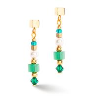 Pendant d'oreilles Acier inoxydable jaune PVD-604512