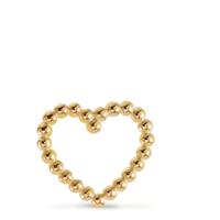 Pendentif Or jaune 9K Coeur Ø11 mm-604621