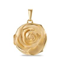Médaillon Argent jaune Plaqué or Rose Ø22 mm-604886