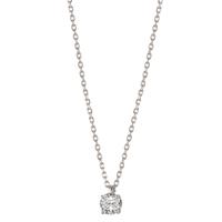 Collier Argent Zircone 5 mm Rhodié 38-45 cm-605124