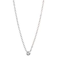 Collier Argent Zircone Rhodié 40-45 cm-605127