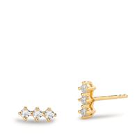 Clous d'oreilles Bronze Zircone 6 Pierres-605162