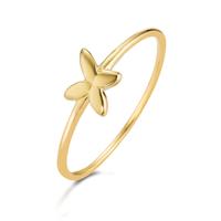 Bague Or jaune 9K Fleur-605607