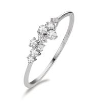 Bague Or blanc 18K Diamant 0.15 ct, 9 Pierres, w-si-605651