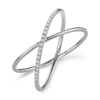 Bague Or blanc 18K Diamant 0.09 ct, 21 Pierres, w-si-605703