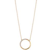 Collier Or rouge 18K Diamant 0.07 ct, 13 Pierres, w-si 40-42 cm-605705